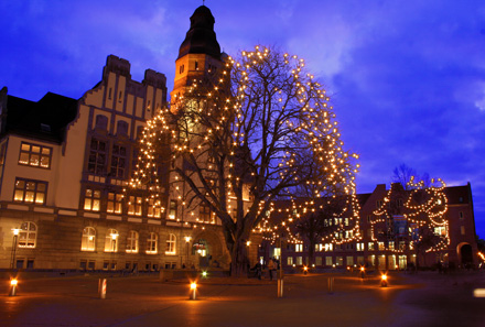 Rathaus Gladbeck Weihnachtsbeleuchtung